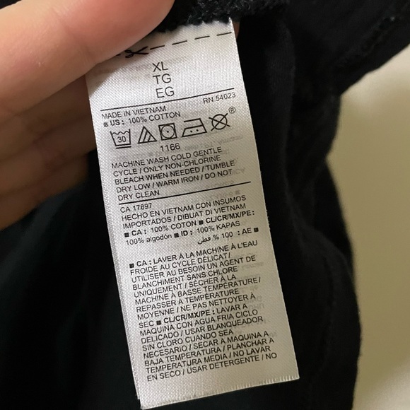 Old Navy Tee-Shirt Dress‎ with Elastic Waist in Black - XL - Picture 5 of 5